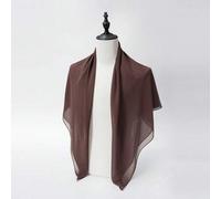 1 Stück Damen Einfarbiger Chiffon Quadratischer Schal, Lässiger Schal geeignet für den täglichen Gebrauch, 110*110cm