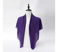 1 Stück Damen Einfarbiger Chiffon Quadratischer Schal, Lässiger Schal geeignet für den täglichen Gebrauch, 110*110cm