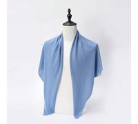 1 Stück Damen Einfarbiger Chiffon Quadratischer Schal, Lässiger Schal geeignet für Hijab-Outfit, Alltagsgebrauch, 110*110cm