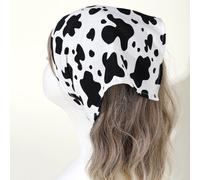 1 Stück Damen Lustige Kuh Muster Schal Stirnband, Mode Kopftuch für Strand, Casual Tragen, Urlaub, Geschenk Haarband Turban Stirnband Schweißband, Haa