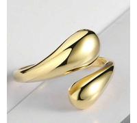 1 Stück Damen Modische Edelstahl Einstellbare Offene Ring Mit Mehrfachwellendesign-stilen, Amerikanisch-europäischer Stil, High-end-sinn, Geeignet Für