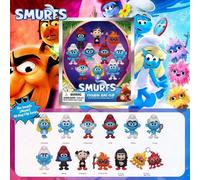 1 Stück Die Schlümpfe offiziell lizenzierte Die Schlümpfe Film 3D Schaum Taschenbeutel Schlüsselanhänger Blindtüte Anhänger eine Schlumpfine und Schla