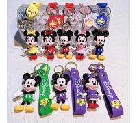 1 Stück Disney Mickey & Minnie Silikon Schlüsselanhänger, Taschenanhänger, Party Gastgeschenk Schlüsselring