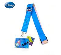 1 Stück Disney Stitch Scrump Schlüsselband & Ausweishalter. Offiziell lizenziert, Stitch-Themenfilme, Anime-Zubehör, lebendiger Charakterdruck, verstellbares Schlüsselband, transparente Ausweishülle,