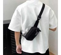 1 Stück einfarbige Cord-Stoff modische und vielseitige sportliche Lässig Herren Mini Brusttasche Umhängetasche Schulter Hüfttasche Urlaub Ferien Gym F