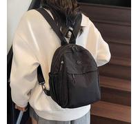 1 Stück einfarbiger Stoff Dual Washed Nylon leichter Reiserucksack mit großer Kapazität, minimalistischer tragbarer Collegestu-dentenrucksack
