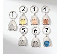 1 Stück Einkaufswagen Münzhalter mit USD/EUR/Engel/glatter Auto Schlüsselanhänger und Metall Schlüsselring, kleines Geschenk für Einkaufswagen Anhänge