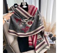 1 Stück eleganter Schal/Umhang aus Jacquard-Kunstkaschmir mit Blumen- und Pflanzenmuster, vielseitig für Frauen, geeignet für Herbst/Winter, alltäglic