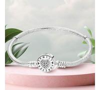1 Stück elegantes 16-21 cm echtes 925 Sterling Silber verdrehtes Herz Basis Armband für Frauen Freundin Geschenk Damen Feiner Schmuck