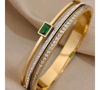 1 Stück elegantes, künstlerisches Edelstahl-Armband, unverzichtbares Accessoire für den Alltag und besondere Anlässe, modischer stapelbarer Charm-Anhä