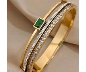 1 Stück elegantes, künstlerisches Edelstahl-Armband, unverzichtbares Accessoire für den Alltag und besondere Anlässe, modischer stapelbarer Charm-Anhä