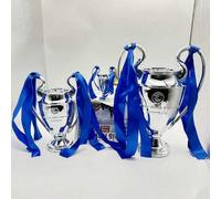 1 Stück Fußball Trophäe St. Brad Cup Champions League Großer Ohren Pokal Harz Geschenk für Fußballfans Andenken (Bänder mitgeliefert), Hängende Orname