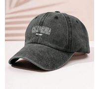 1 Stück gewaschene Baseballkappe im California-Stil, Candy-Farben Unisex modischer Sonnenhut, Outdoor Lässig UV-Schutz Hut für Männer und Frauen