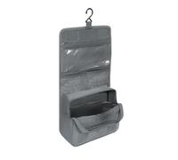 1 Stück Grauer Kulturbeutel, Faltbarer Kulturbeutel, Hängender Reise-Kulturbeutel, Make-up-Aufbewahrungstasche, Multifunktionaler Wasserdichter Kulturbeutel, Geeignet Für Männer Und Frauen