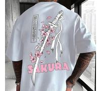 1 Stück Herren modisches, locker sitzendes Kurzarm T-Shirt mit Muster | Exquisites Design | Essentiell für den Sommer | Leicht zu kombinieren, um Dein