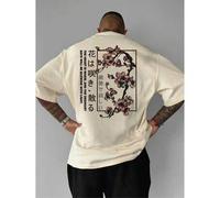 1 Stück Herren modisches, locker sitzendes Kurzarm T-Shirt mit Muster | Exquisites Design | Essentiell für den Sommer | Leicht zu kombinieren, um Dein