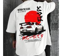 1 Stück Herren modisches, locker sitzendes Kurzarm T-Shirt mit Muster | Exquisites Design | Essentiell für den Sommer | Leicht zu kombinieren, um Dein