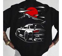 1 Stück Herren modisches, locker sitzendes Kurzarm T-Shirt mit Muster | Exquisites Design | Essentiell für den Sommer | Leicht zu kombinieren, um Dein