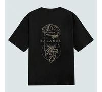 1 Stück Herren modisches, locker sitzendes Kurzarm T-Shirt mit Muster | Exquisites Design | Essentiell für den Sommer | Leicht zu kombinieren, um Dein