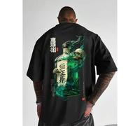 1 Stück Herren modisches, locker sitzendes Kurzarm T-Shirt mit Muster | Exquisites Design | Essentiell für den Sommer | Leicht zu kombinieren, um Dein