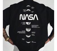 1 Stück Herren modisches, locker sitzendes Kurzarm T-Shirt mit Muster | Exquisites Design | Essentiell für den Sommer | Leicht zu kombinieren, um Dein