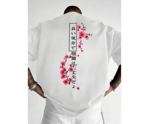 1 Stück Herren modisches, locker sitzendes Kurzarm T-Shirt mit Muster | Exquisites Design | Essentiell für den Sommer | Leicht zu kombinieren, um Dein