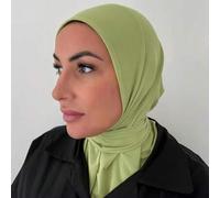 1 Stück Hijab-Kappe, modisch, lässig, elegant, Sofort-Schal, Sport-Knopf-Kopfbedeckung, klassisch, minimalistisch, bescheiden, aus Modal-Seidenstoff,