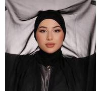 1 Stück Instant Hijab mit Magnetverschluss, 3-in-1 Chiffon-Schal, Sturmhaube, seidig weicher & atmungsaktiver Chiffon-Stoff, geeignet für tägliche Aba