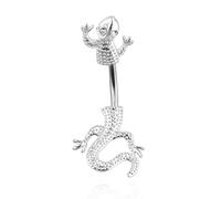 1 Stück Kaninchen Schlange Nabel Bauchnabel Ringe 14g Kreuz Piercing Cz Traumfänger Tiere Körper Piercings Schmuck