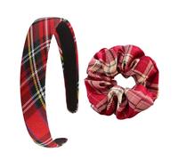 1 Stück Kariertes Stirnband, 1 Stück Kariertes Dickdarmhaarring, Klassisches Einfaches Stoffhaarband, Fashion Hair Accessoires Für Frauen, Anti-Rutsch-Stirnband, Friseurfestdekoration Dekoration