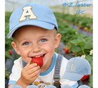 1 Stück Kinder 26 Buchstaben LKW Fahrer Kappe, modischer vielseitiger Lässig Sonnenhut, geeignet für 1-3 Jahre alte Jungen und Mädchen