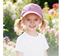 1 Stück Kinder Baseball Kappe mit Herz Muster, verstellbar, Outdoor Sonnenschutz Lässig Hut geeignet für Jungen und Mädchen, Frühling/Herbst Reise Str