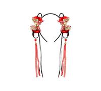 1 Stück Kinder Geflochtenes Antikes Stirnband mit floralen Akzenten Verstellbares Haarschmuck für Mädchen Party Haarband Lange Geflochtene Perücken Prinzessin Stirnband