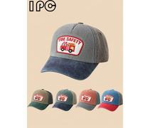 1 Stück Kinder Lässig Jeans Kappe mit Cartoon Auto Stickerei Dekor, UV-Schutz, geeignet für Frühling, Sommer, Outdoor Reisen