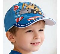 1 Stück Kinder Sommer Baseball Kappe, Cartoon Bagger Design, Sonnenschutz Schirmmütze für Jungen Mädchen Outdoor Aktivitäten, geeignet für 3-7 Jahre