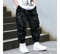 1 Stück kleine Jungen Lässig Outdoor Pendler Camouflage Cargohose, Frühling/Herbst