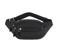 1 Stück lässige Hüfttasche, große Hüfttasche, wasserdichte Pendlertasche, Verstellbarer Schultergurt, Handytasche, geeignet für Reisen, Einkaufen, Sport, geeignet für Männer und Frauen (schwarz)