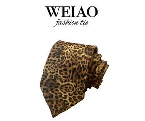 1 Stück Leoparden-Muster Krawatte, Punk Street Style Y2K Subkultur Mode Accessoire für Geschäftspartys und Hochzeitsaccessoires für Herren