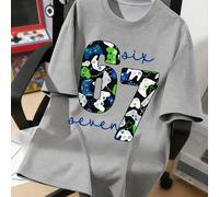 1 Stück Lustiges Playstation 67 Grafik Rundhals Kurzarm T-Shirt für Jungen, 67 Nummer Design - Lässiger Streetwear Tee, geeignet für Frühling/Sommer A