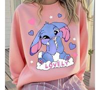 1 Stück Mädchen Kaninchen - Element Rundhals Sweatshirt, bequem und warm, Frühling & Herbst Schulaktivität & personalisierter Stil