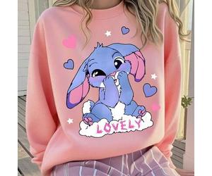 1 Stück Mädchen Kaninchen - Element Rundhals Sweatshirt, bequem und warm, Frühling & Herbst Schulaktivität & personalisierter Stil