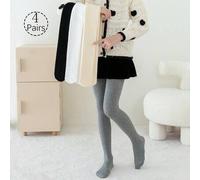 1 Stück Mädchen Leggings, einfarbig in Khaki, Beige, Weiß, Schwarz, Grau, skinny, gestreift, College-Stil, Prinzessin-Stil, volle Länge, geeignet für