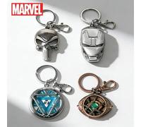 1 Stück Marvel offiziell lizenzierter Punisher Iron Man Doctor Strange Schlüsselanhänger aus Zinklegierung - stilvolle Dekoration für Rucksäcke, Autos