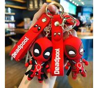 1 Stück Marvel süße Anime Figuren Puppe Tasche Anhänger Deadpool Q Version Mode Rucksack Schlüsselanhänger Paar Schlüsselring Schmuck Geburtstaggesche