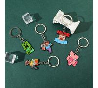 1 Stück Minecraft Creeper Legierung Schlüsselanhänger, unisex, süßer spielinspirierter Anhänger für Rucksack, Federmäppchen & DIY Accessoires, Schlüss
