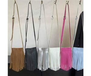 1 Stück modische, mini magnetisch verschlossene, retro Modische Handytasche, mit Quasten dekorierte Schulter-Umhängetasche, in mehreren Farben erhältl
