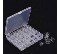 1 Stück Nähmaschinenspulen Aufbewahrungsbox, transparenter Kunststoff Organizer mit 25/36 Fächern, für Nähzubehör im Haushalt