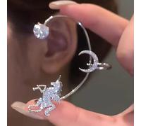 1 Stück Neue Blatt Schmetterling Ohrclips Für Frauen Ohne Piercing Funkelnde Zirkon Kristall Ohr Manschetten Ohrclips Beliebte Schmuck