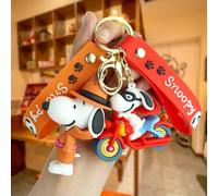 1 Stück Neuer Cartoon Charlie Snoopy Schlüsselanhänger Puppe Auto Anhänger Tasche Schlüsselanhänger für Männer und Frauen, kreatives Geschenk (zufälli