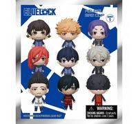 1 Stück offiziell lizenzierte blau Lock Serie 3D Schaumstoff Taschenverschluss, süße Cartoon Mystery Blindbox Zufalls-Schlüsselanhänger Figuren Blindt